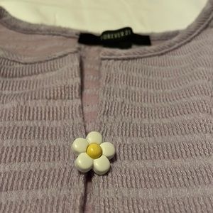 Forever 21 daisy button top